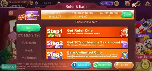 Rummy nabob refer and earn