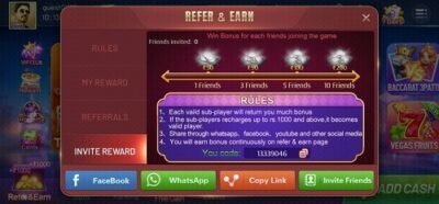 Teen Patti Lucky Refer And Earn