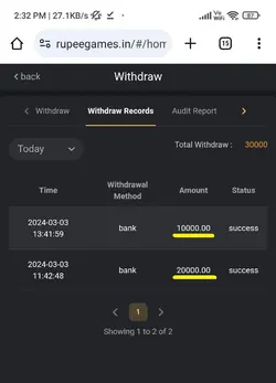 Withdraw Proof Of Rupee Games